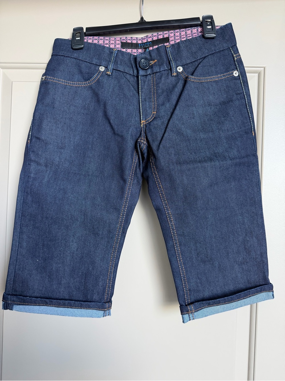 Escada Dark Blue Denim Women's Shorts